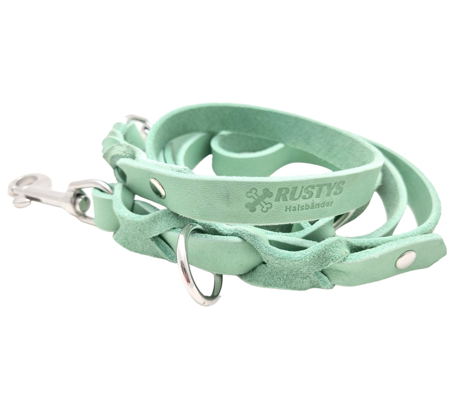 High-quality fat leather leashes, 3-way adjustable