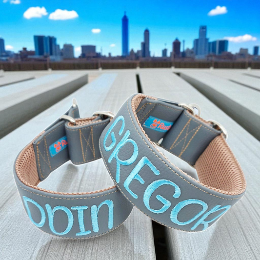 Synthetic leather Martingale/pull stop with Airmesh lining