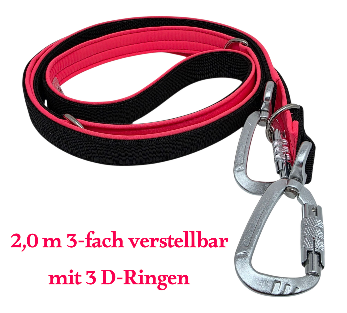 Leine Gurtband mit Softshell unterlegt
