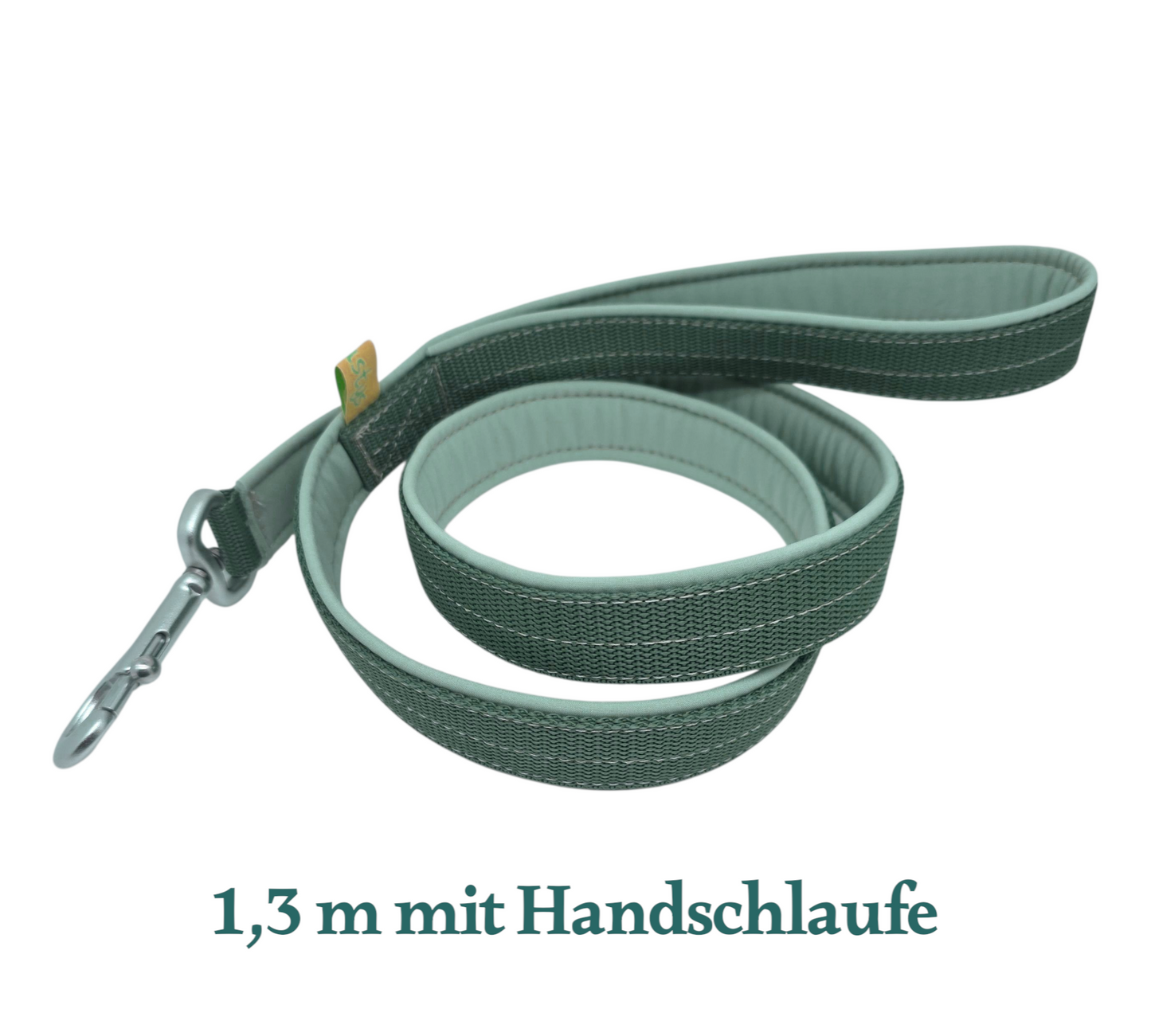 Leine Gurtband mit Softshell unterlegt