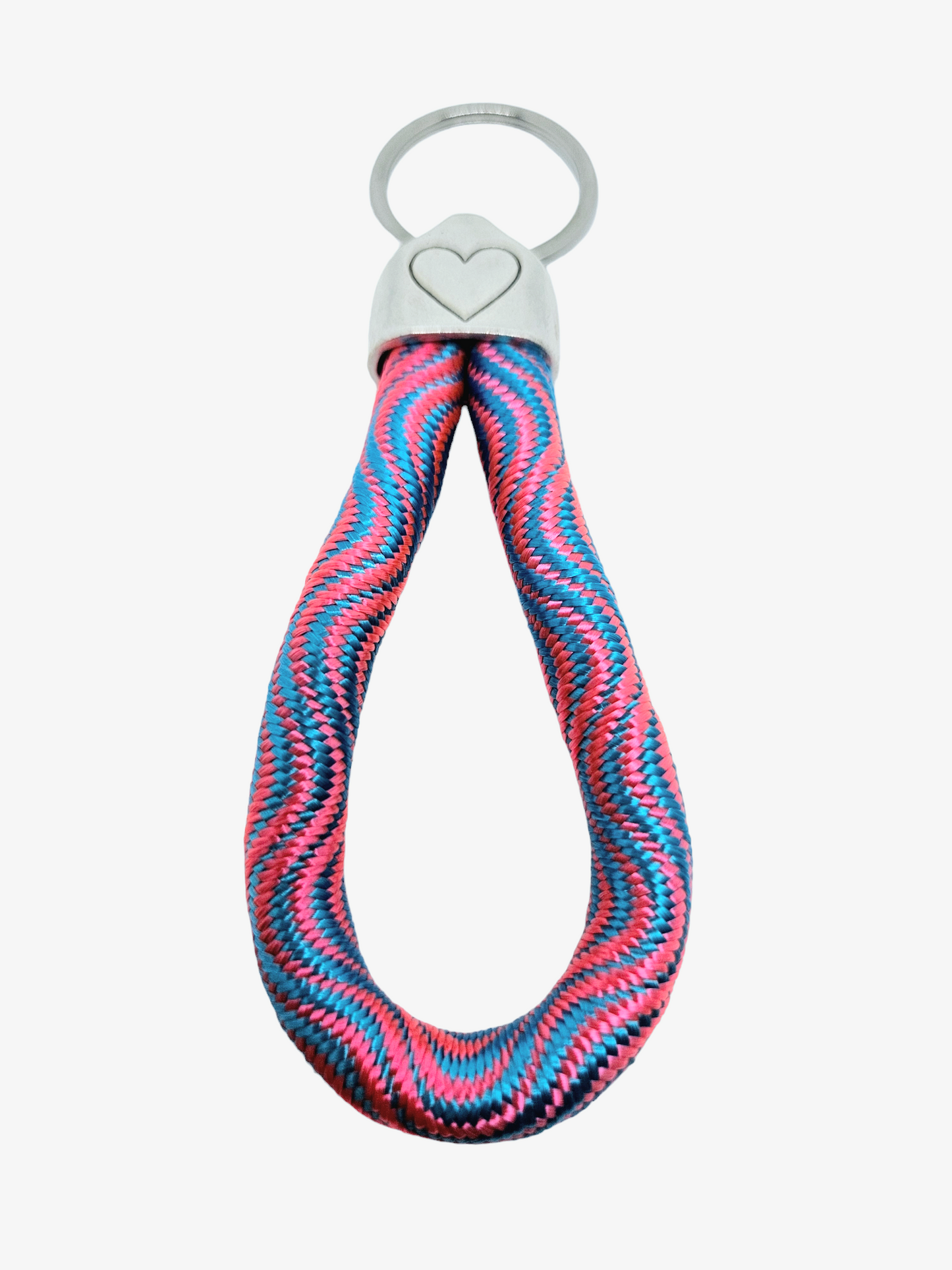 Key ring made of sailing rope "Heart"