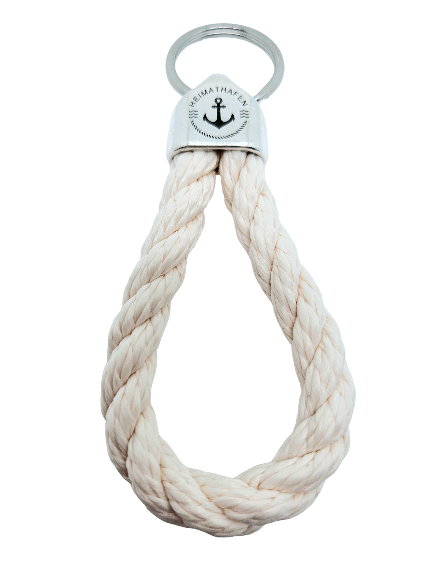 Keyring made of sailing rope "Home Port"