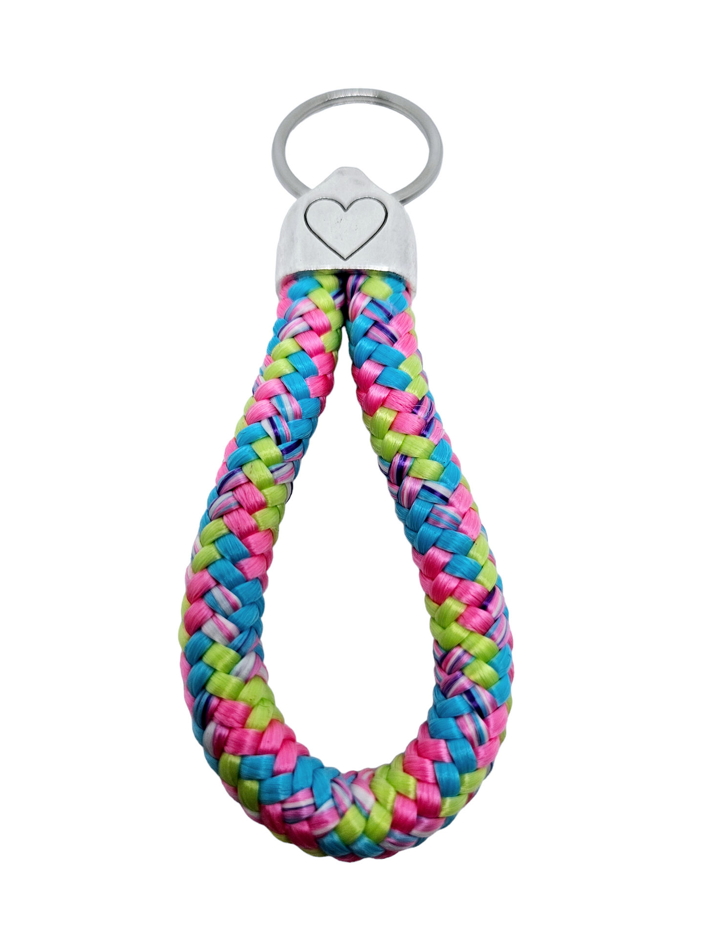 Key ring made of sailing rope "Heart"