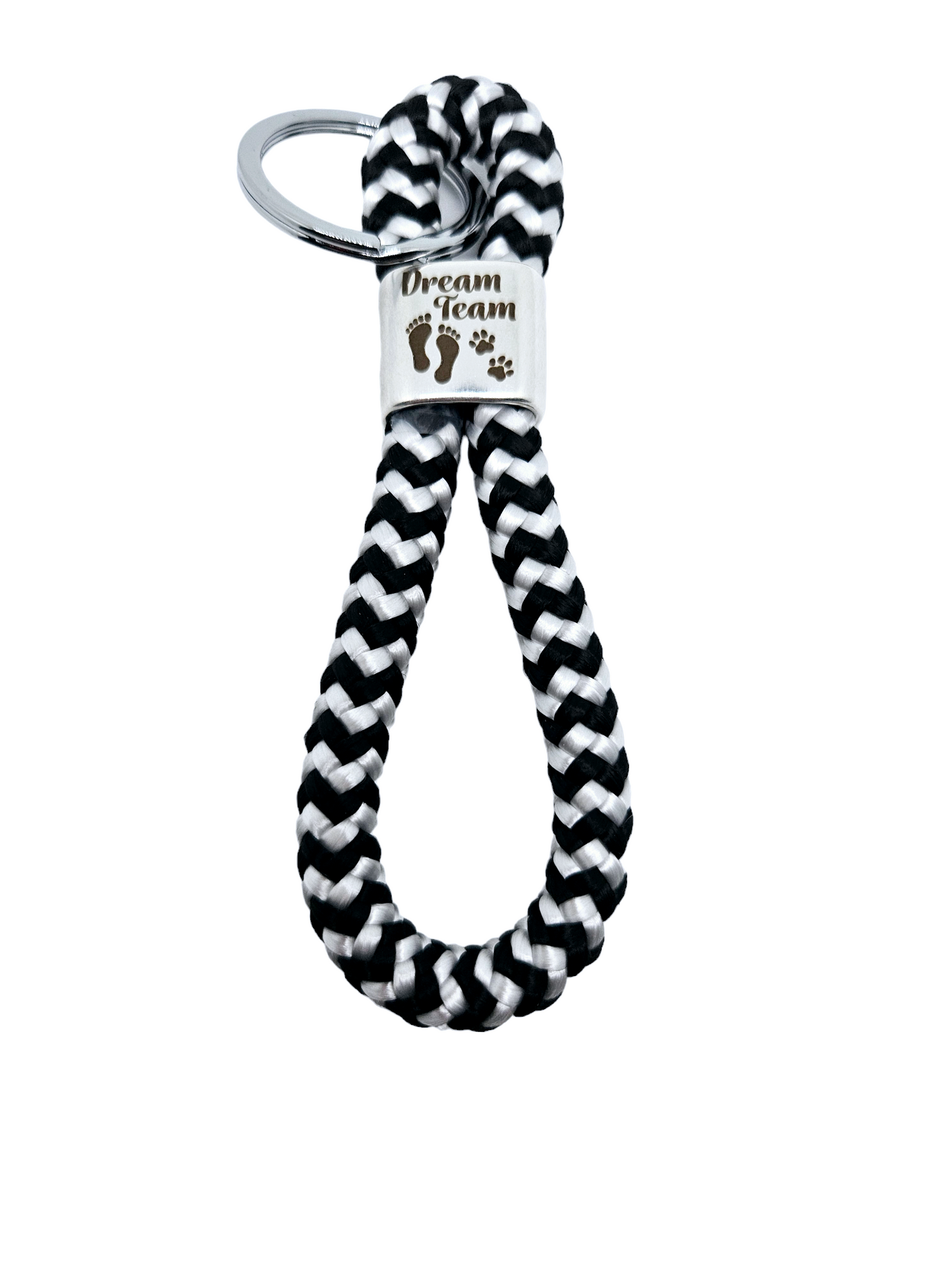 Keychain made of sailing rope "Dream Team"