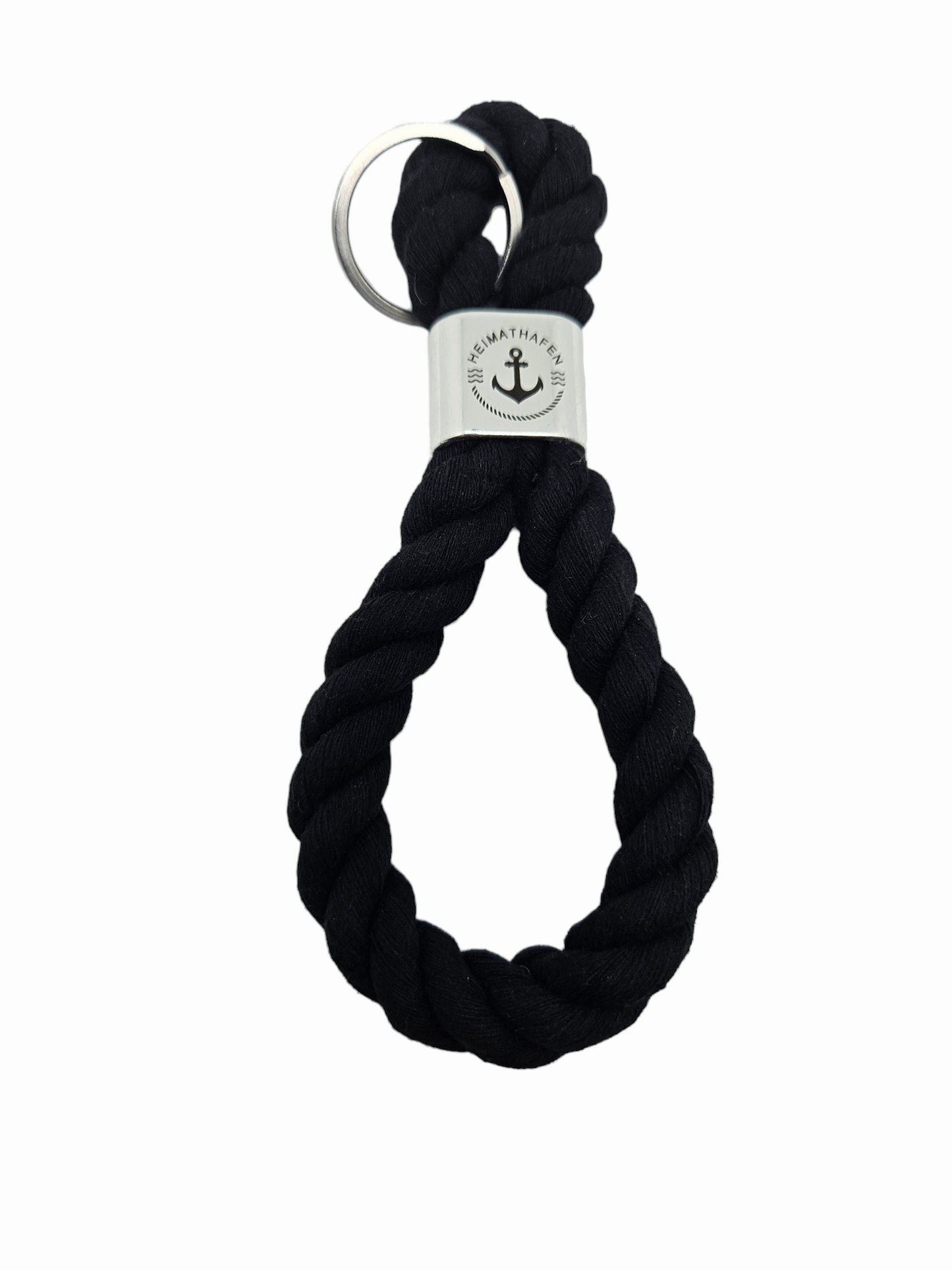 Cotton rope keychain "Home Port"