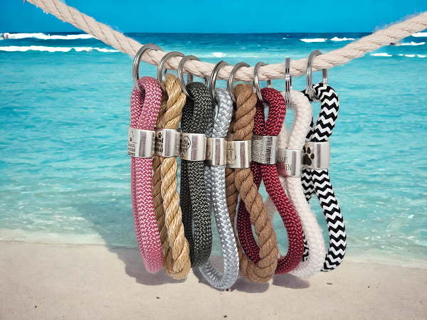 Keychain made of sailing rope "Dream Team"