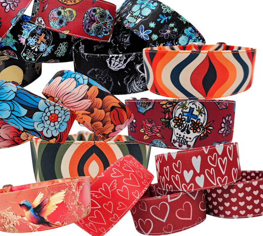 Click closure collars made of outdoor fabric