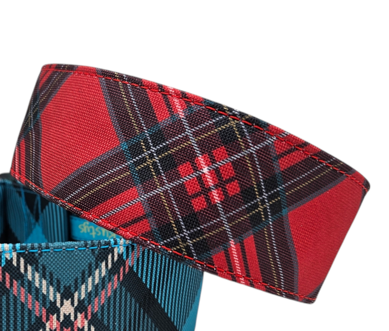 Karo Outdoorstoff Zugstopp Größe L, 5cm Rot