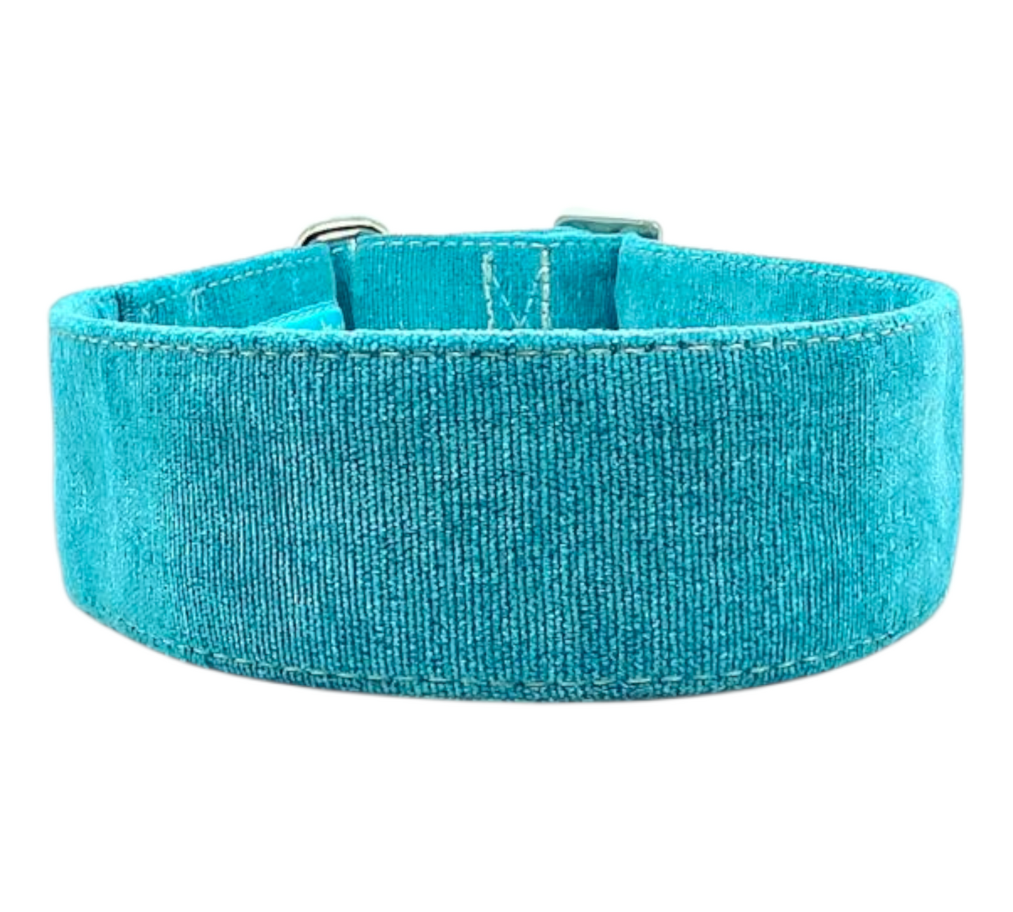 Sale Samtweicher Möbelstoff in Cordoptik Zugstopp, Größe L, 4cm Türkis