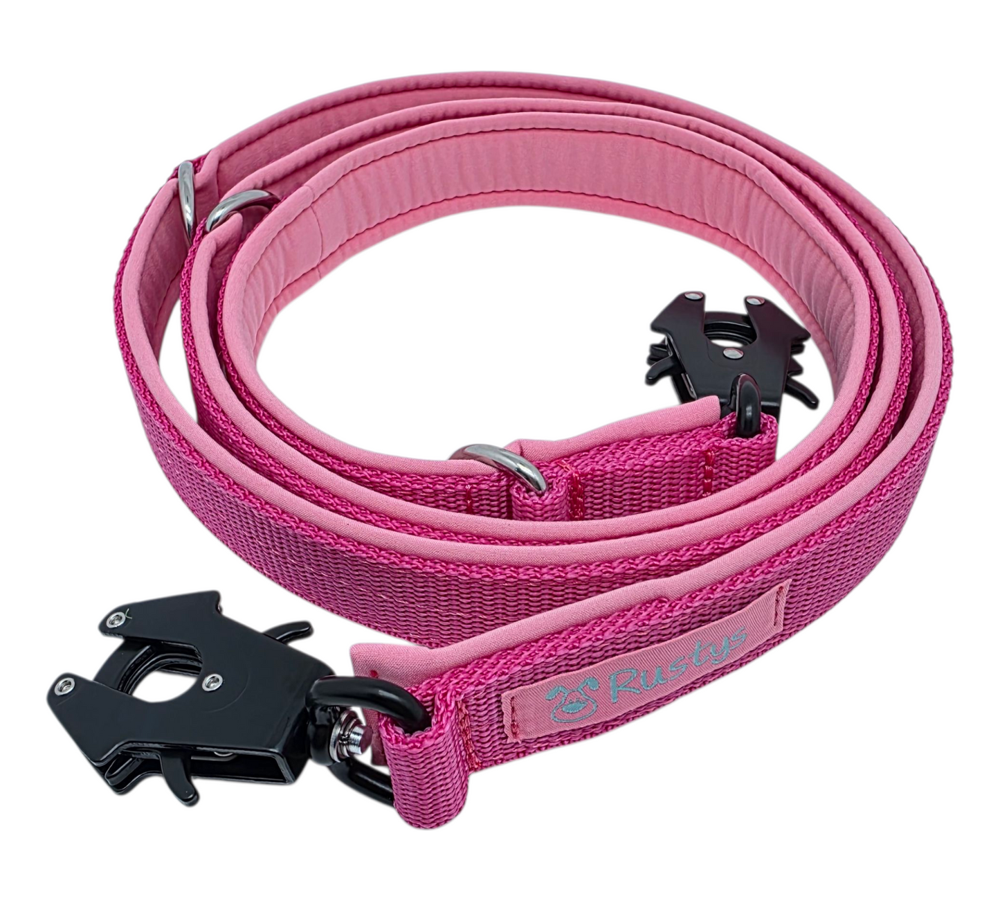 Leine Gurtband mit Softshell unterlegt