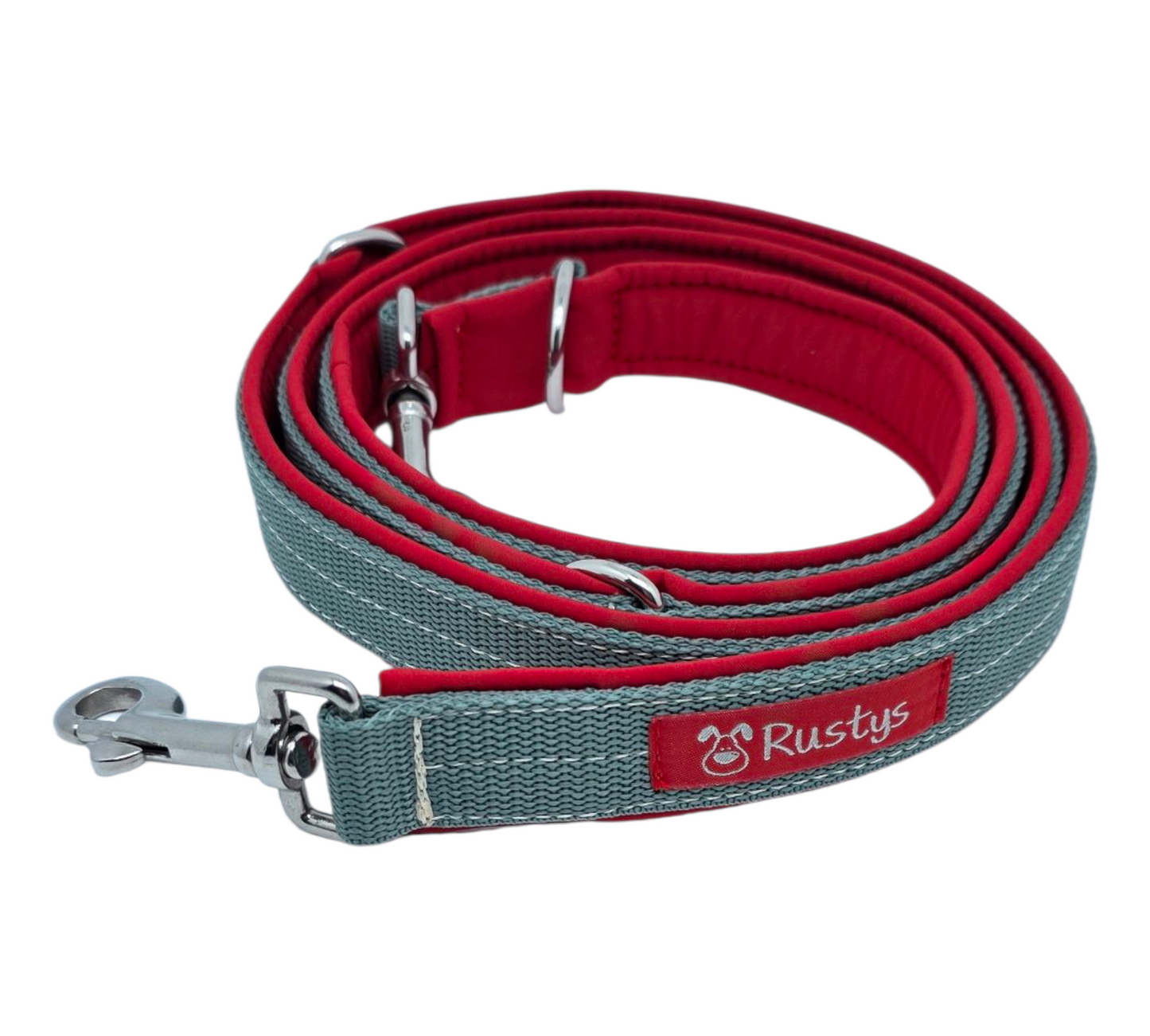 Leine Gurtband mit Softshell unterlegt