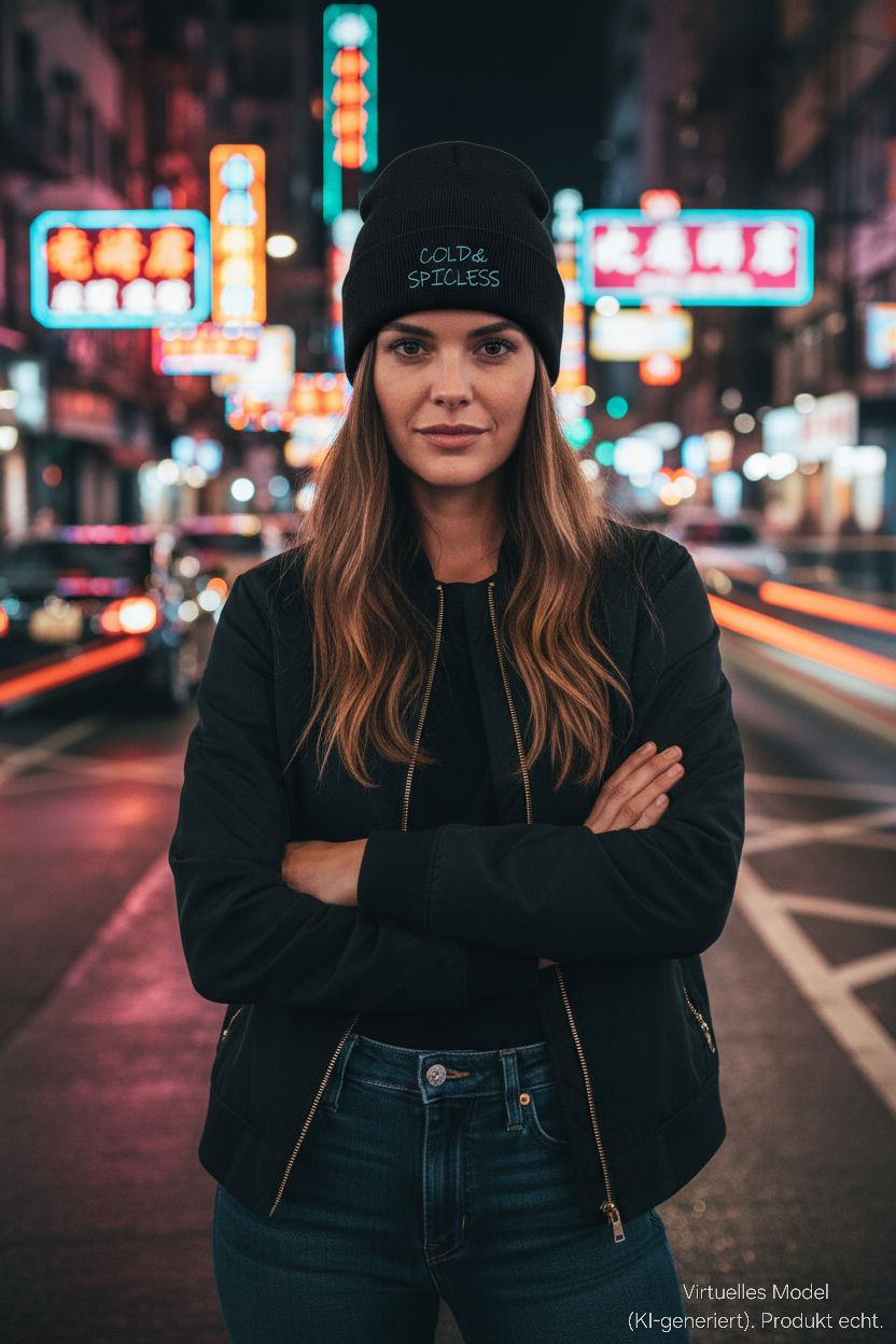 Beanie mit Statement