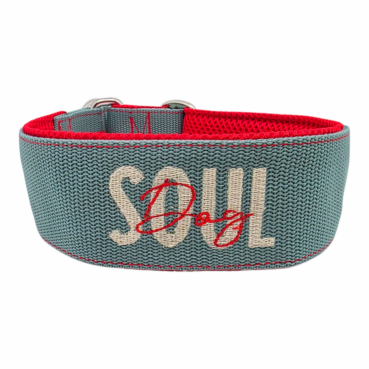 Sale Soul Dog Gurthalsband gepolstert, Zugstopp, 5cm, Halsumfang ca. 41cm bis 46cm / Kopfumfang max. 49cm