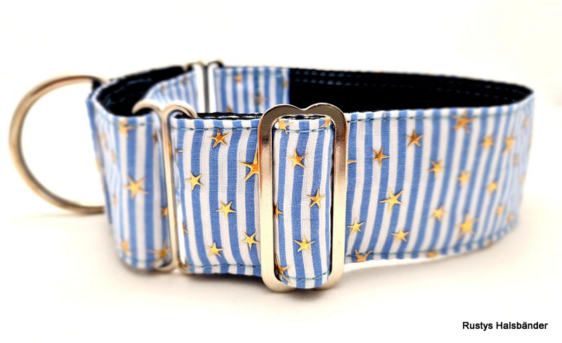 Collar stars striped blue-gold