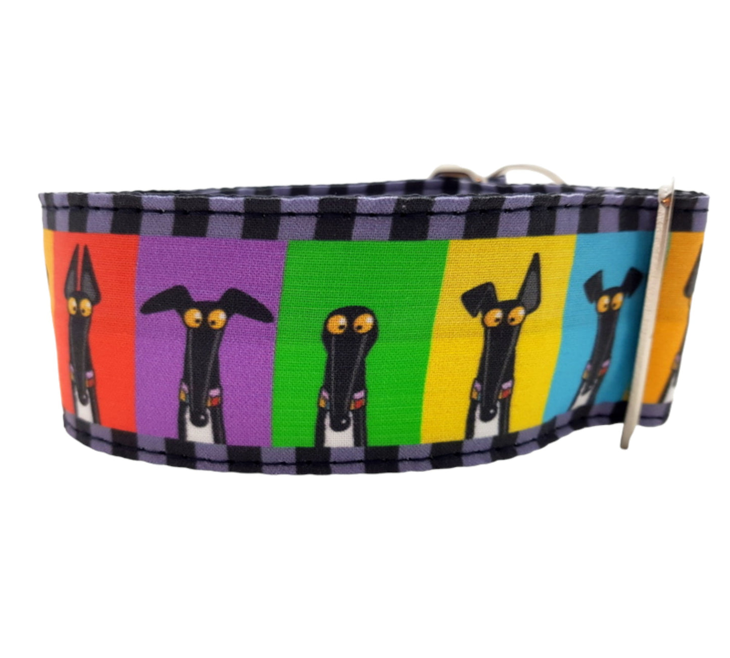 Bunte Windhundköpfe