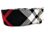 Halsband Karo schwarz/rot/weiß