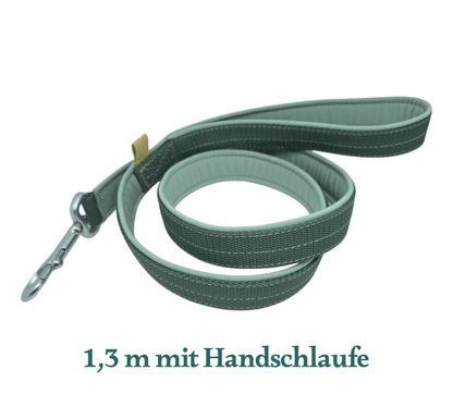 Leine Gurtband mit Softshell unterlegt