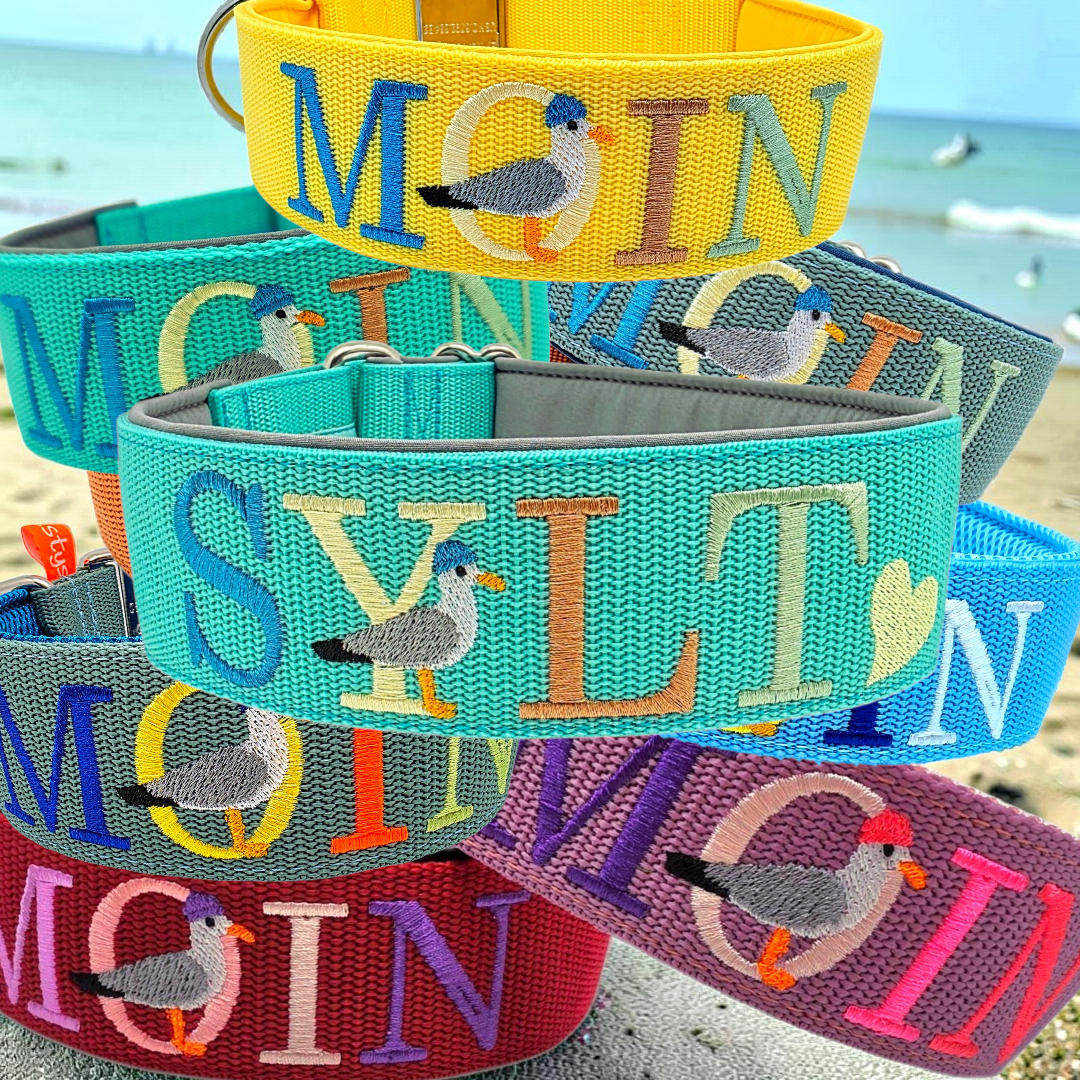 MOIN/SYLT oder Inselnamen Klickverschluss Halsband
