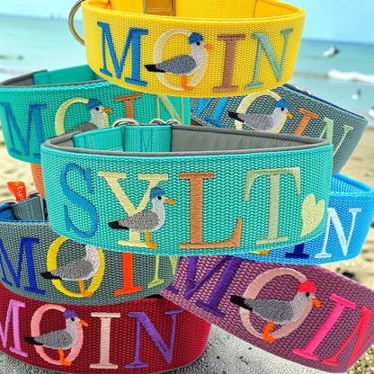 MOIN/SYLT oder Inselnamen Klickverschluss Halsband