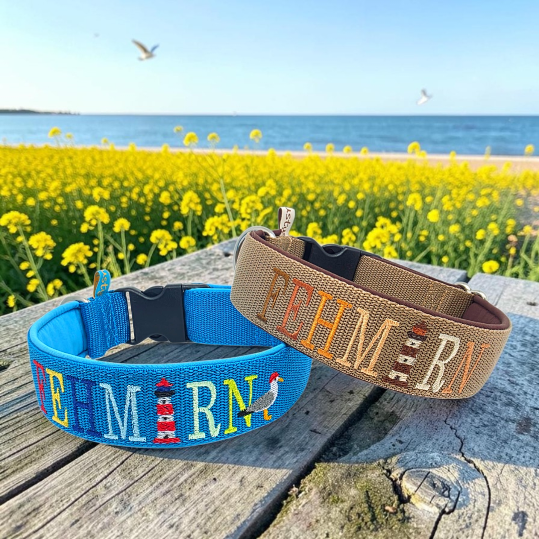 MOIN/SYLT oder Inselnamen Klickverschluss Halsband