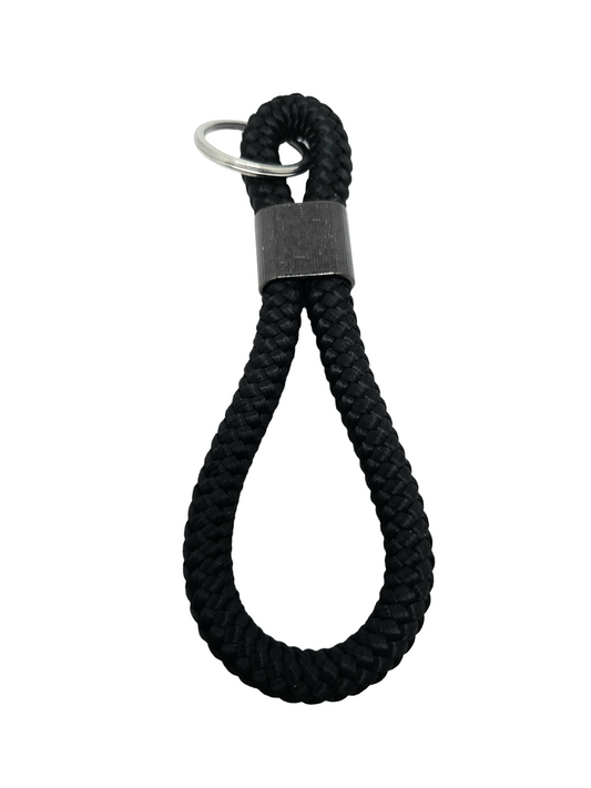 Schlüsselanhänger aus Segeltau "Black"