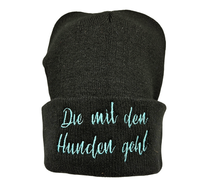 Beanie mit Statement