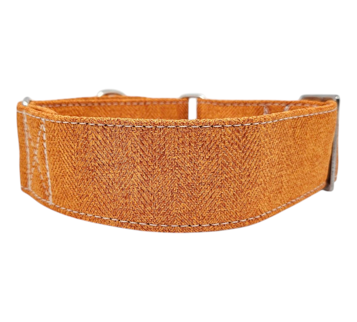 Jaquard Fischgrät curry Martingale Größe S, 4cm