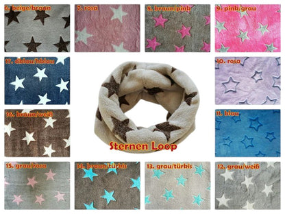 Kuschel Loop Sterne, Skulls Pfoten usw.