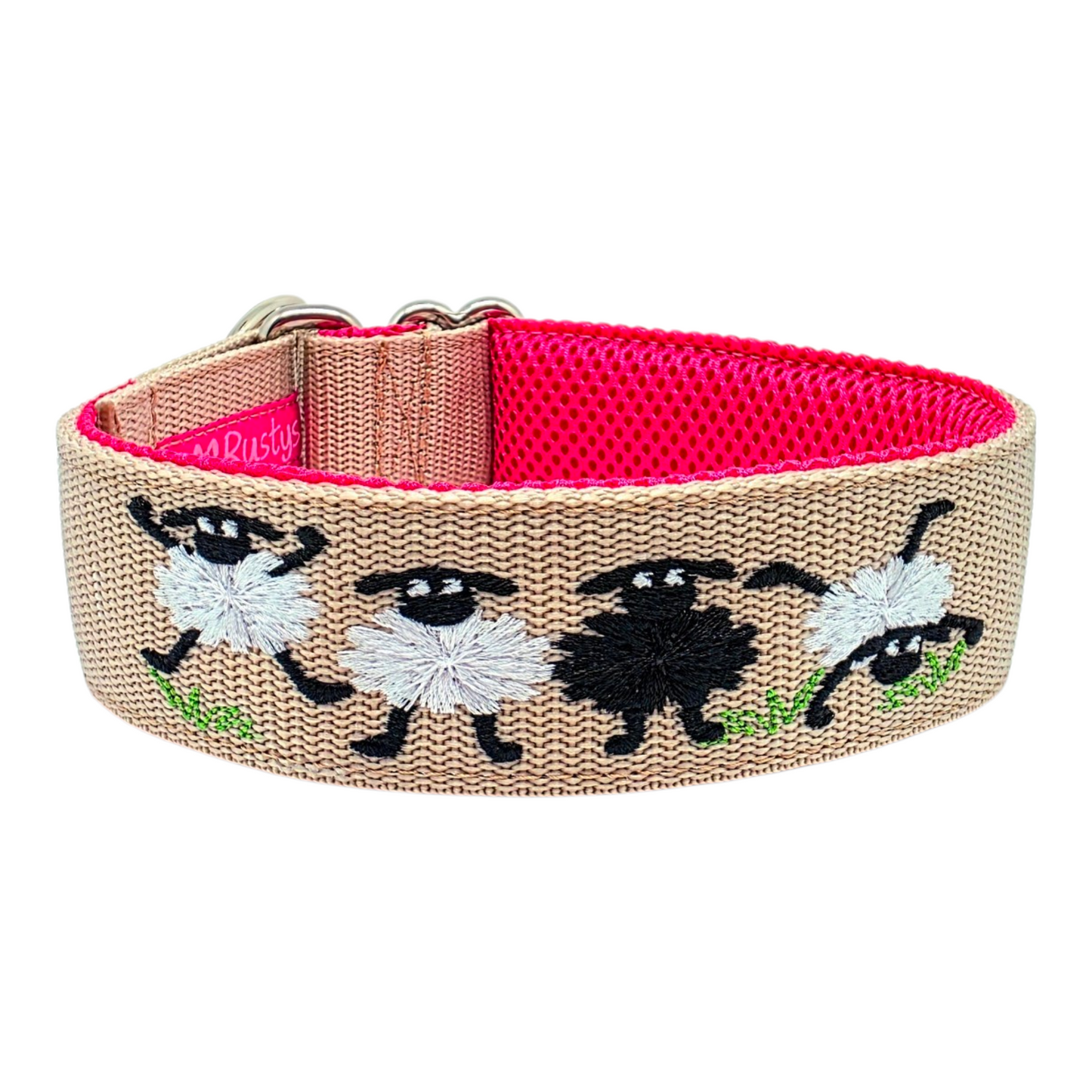 Click closure collars made of webbing