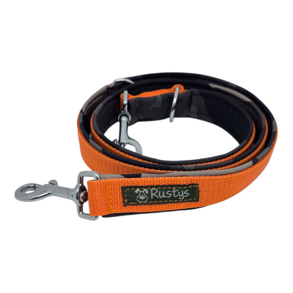 Leash webbing lined with softshell