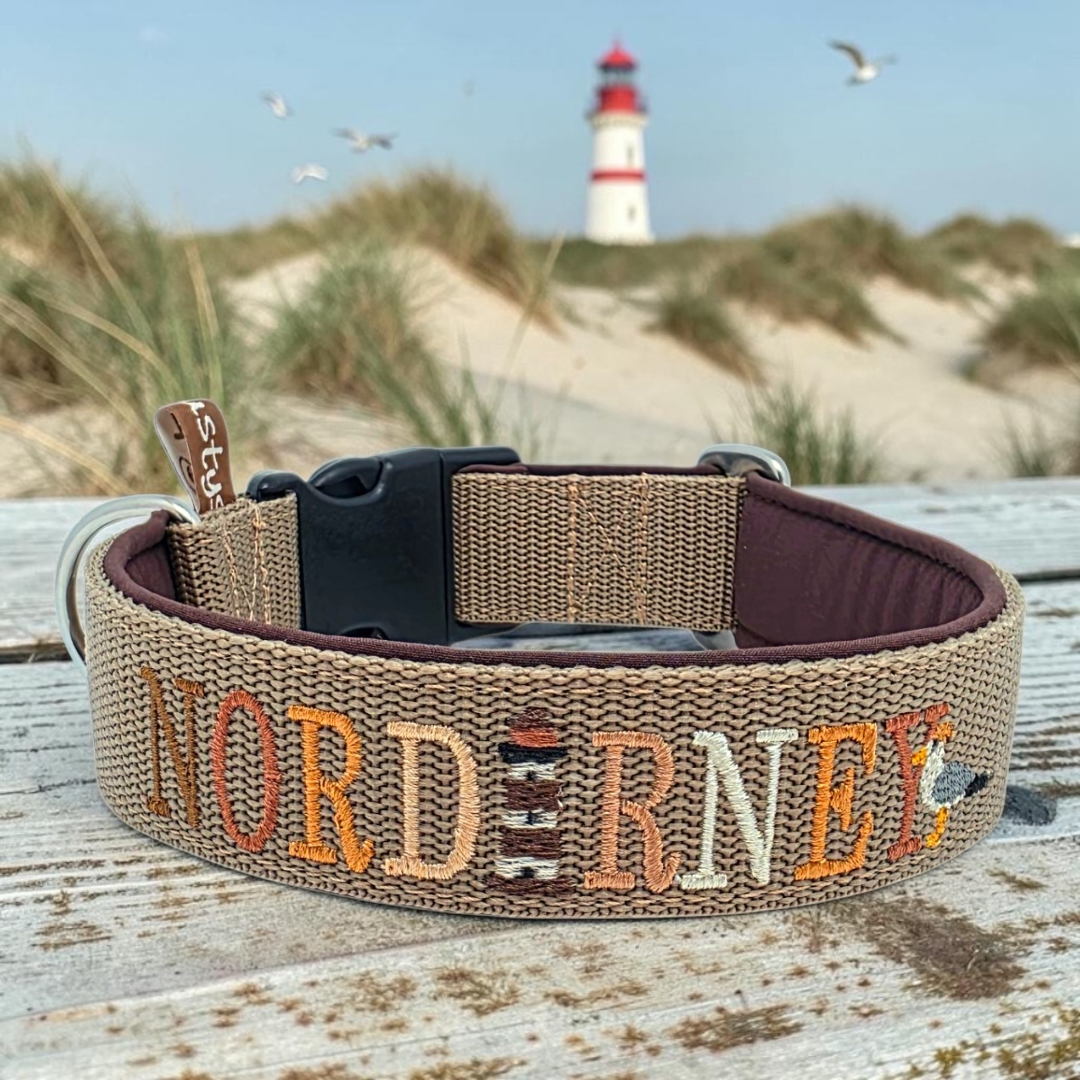 MOIN/SYLT oder Inselnamen Klickverschluss Halsband