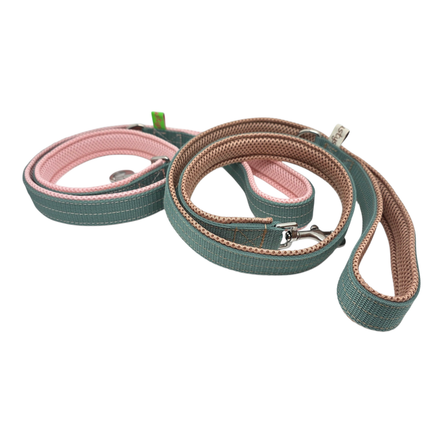 Leine Gurtband mit Softshell unterlegt