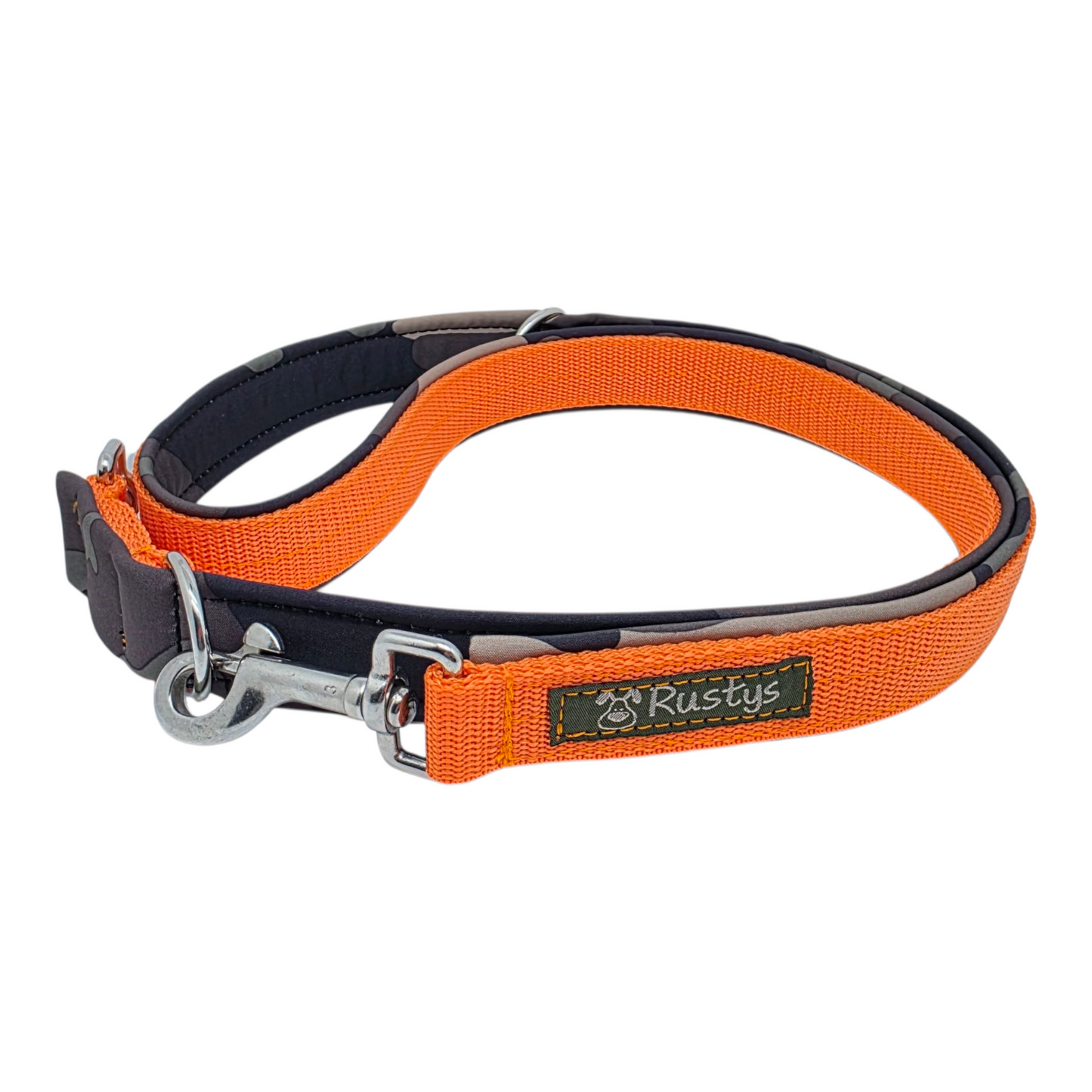 Leash webbing lined with softshell