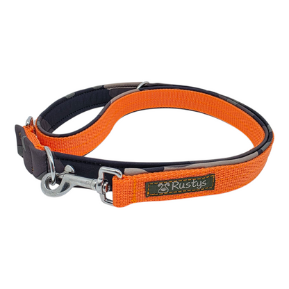 Leash webbing lined with softshell