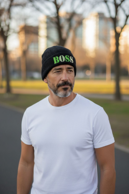 Beanie mit Statement