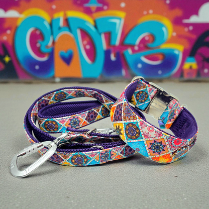 3-way adjustable leash to match the collar