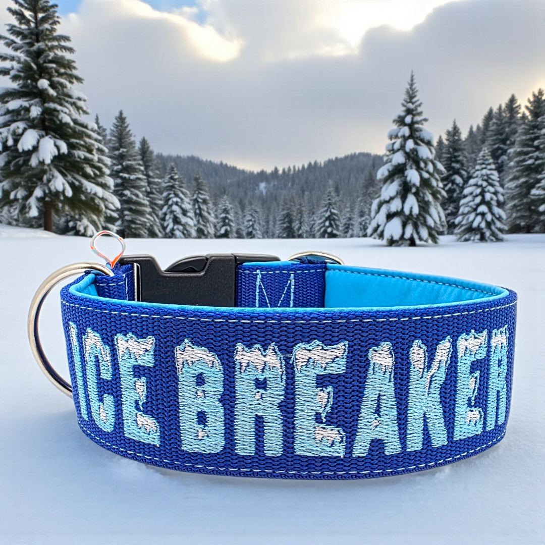 Click closure collars made of webbing