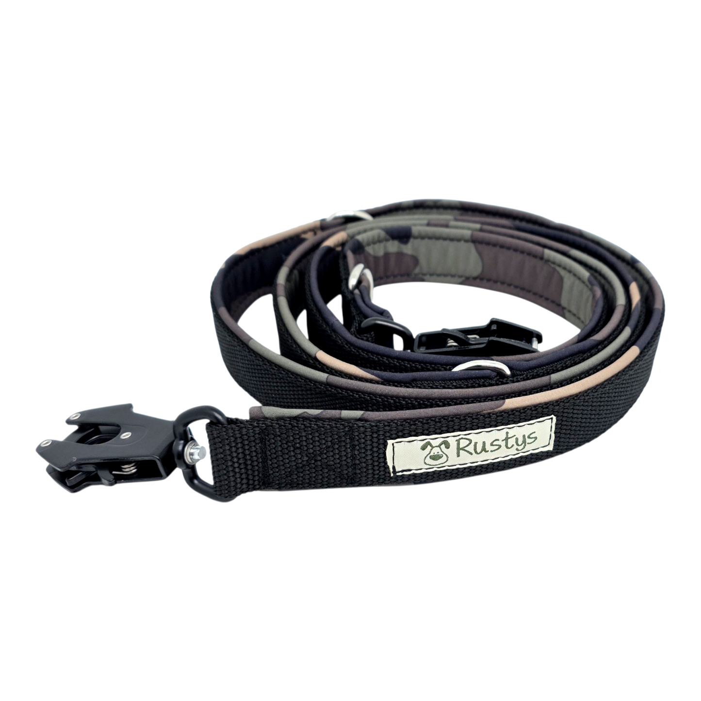 Leine Gurtband mit Softshell unterlegt