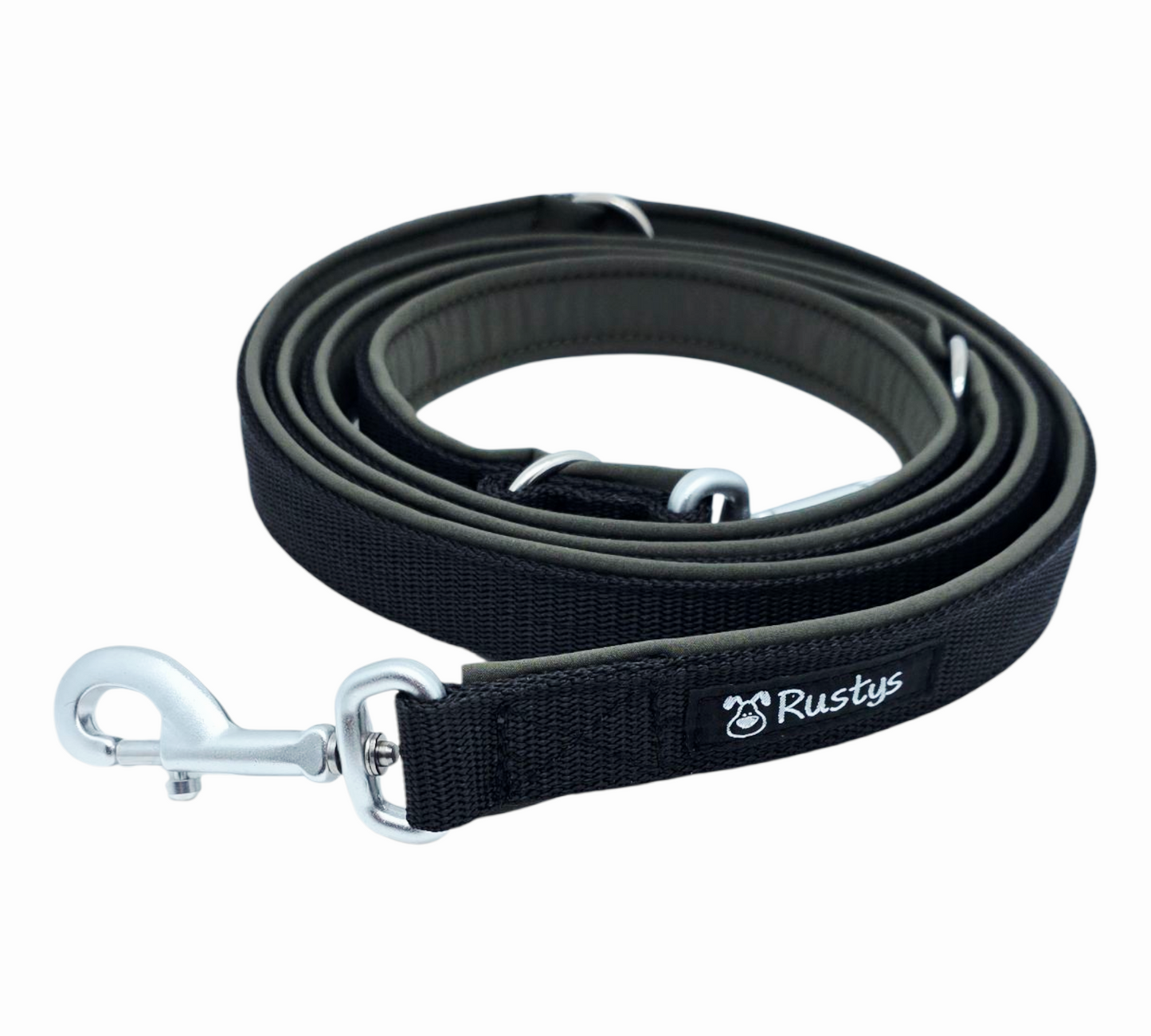 Leash webbing lined with softshell