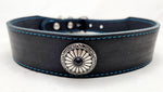Fettleder Halsband mit Rollschnalle 5cm Breite