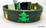 Klickverschluss Halsband Froschkönig grün