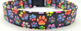 Halsband Pfote bunt
