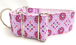 Halsband Flower-Power rosa