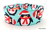 Halsband Pinguin türkis - Weihnachten