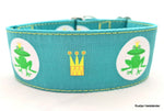 Halsband Froschkönig blaugrün