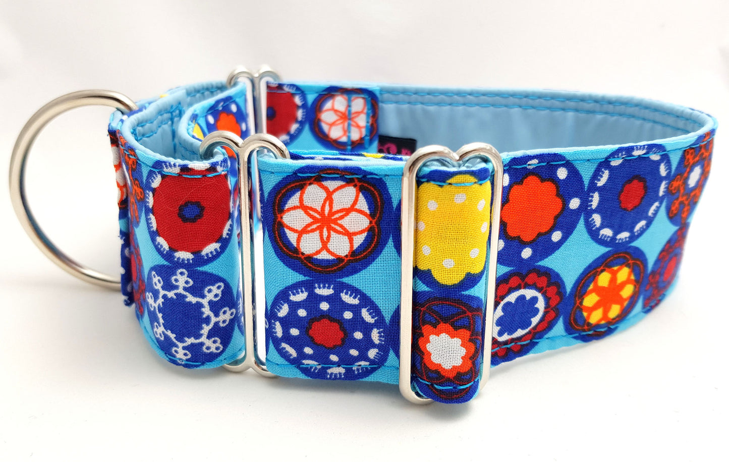Halsband Ornamente blau - 18.