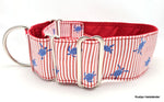Halsband Maritim rot-blau--Schildi - Maritim