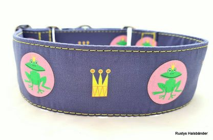 Halsband Froschkönig blaulila