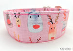 Halsband Rentier rosa - Weihnachten