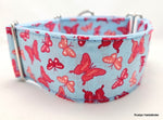 Halsband Butterfly himmelblau